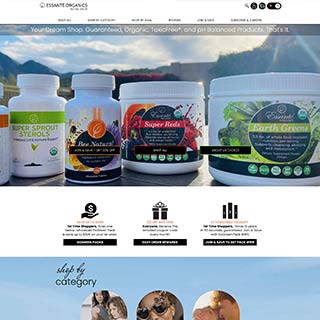 Essanté Organics Website